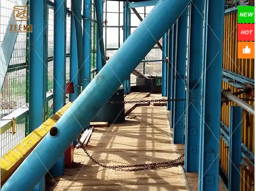 El proceso de construcción y precauciones del encofrado de muros.