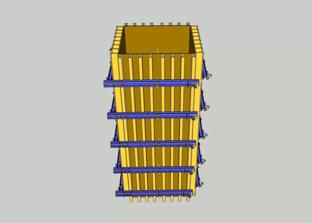 Encofrado de columna de hormigón ajustable con larguero de acero de viga ZEEMO H20 para construcción