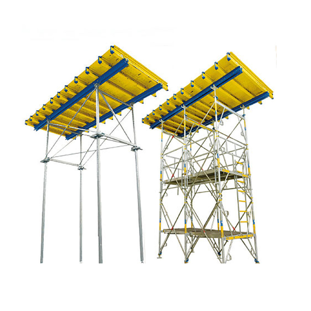 Fabricante chino de estilo industrial, puntales de acero, encofrado de plástico para fundición de losas de hormigón, molde de construcción, aplicación en centro comercial