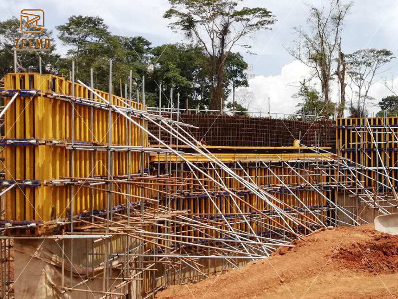 Sistema de encofrado de columnas de vigas de madera Zeemo H20 