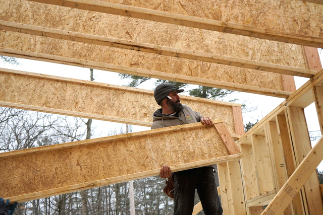 Viga de madera respetuosa con el medio ambiente Viga de soporte de madera I Vigas de viga