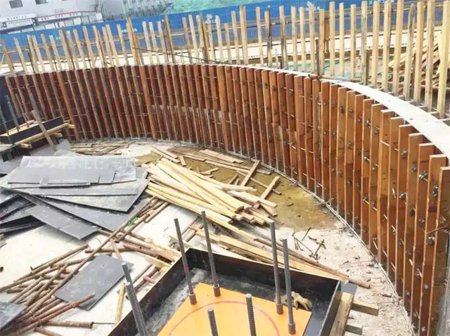 Encofrado de tanque de agua de hormigón circular curvo, venta directa de fábrica
