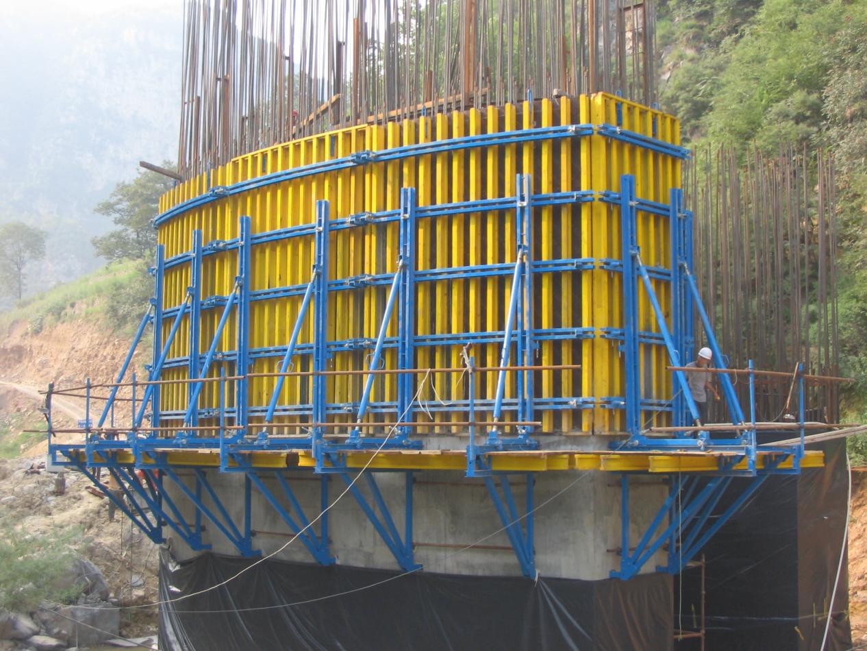 Encofrado de muro de hormigón personalizado para construcción