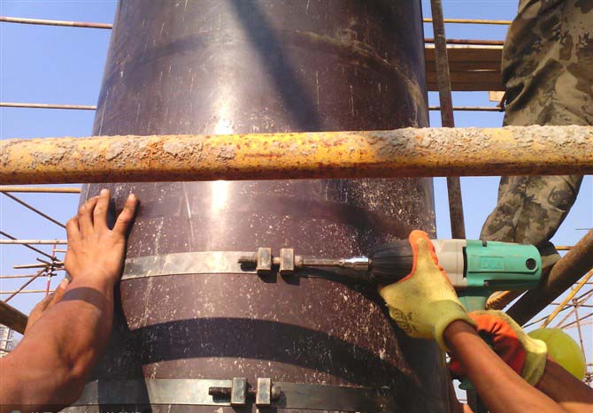 Encofrado de columnas circulares