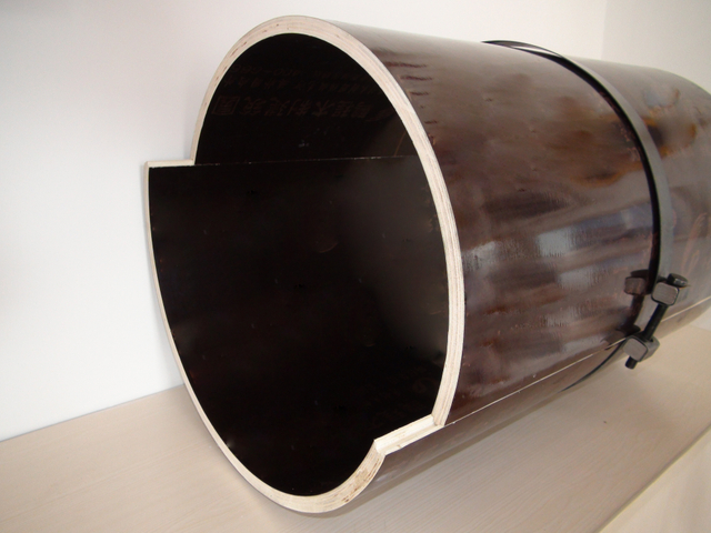 Columna redonda de encofrado de círculo cuadrado de madera de gran diámetro 