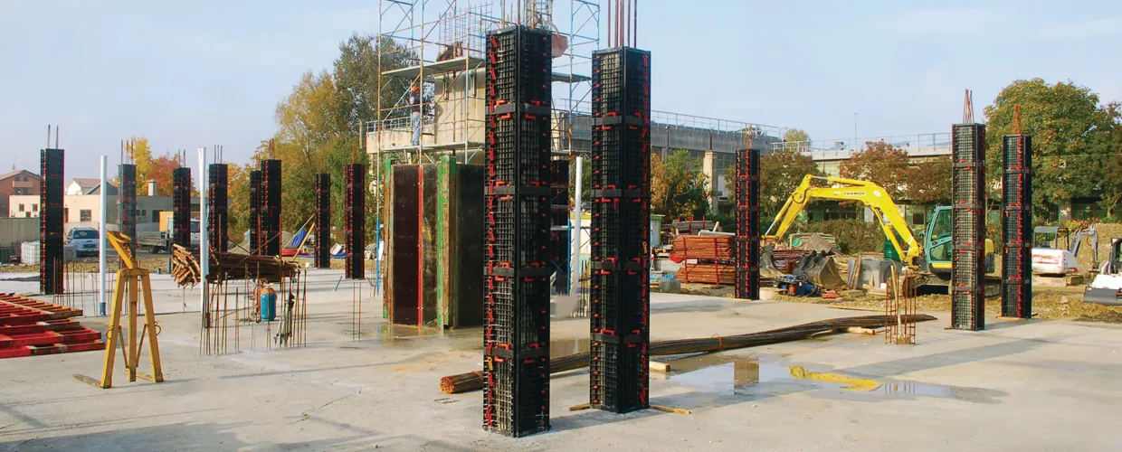 Encofrado de columna de hormigón de plástico ABS ajustable para infraestructura de construcción