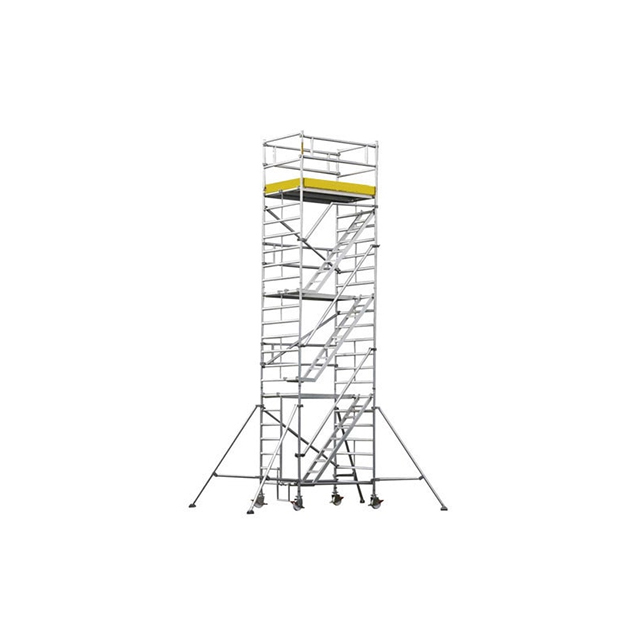 La construcción de mampostería de estructura de escalera metálica de andamios para la construcción al aire libre Echafaudage con sistema de soporte Andamios