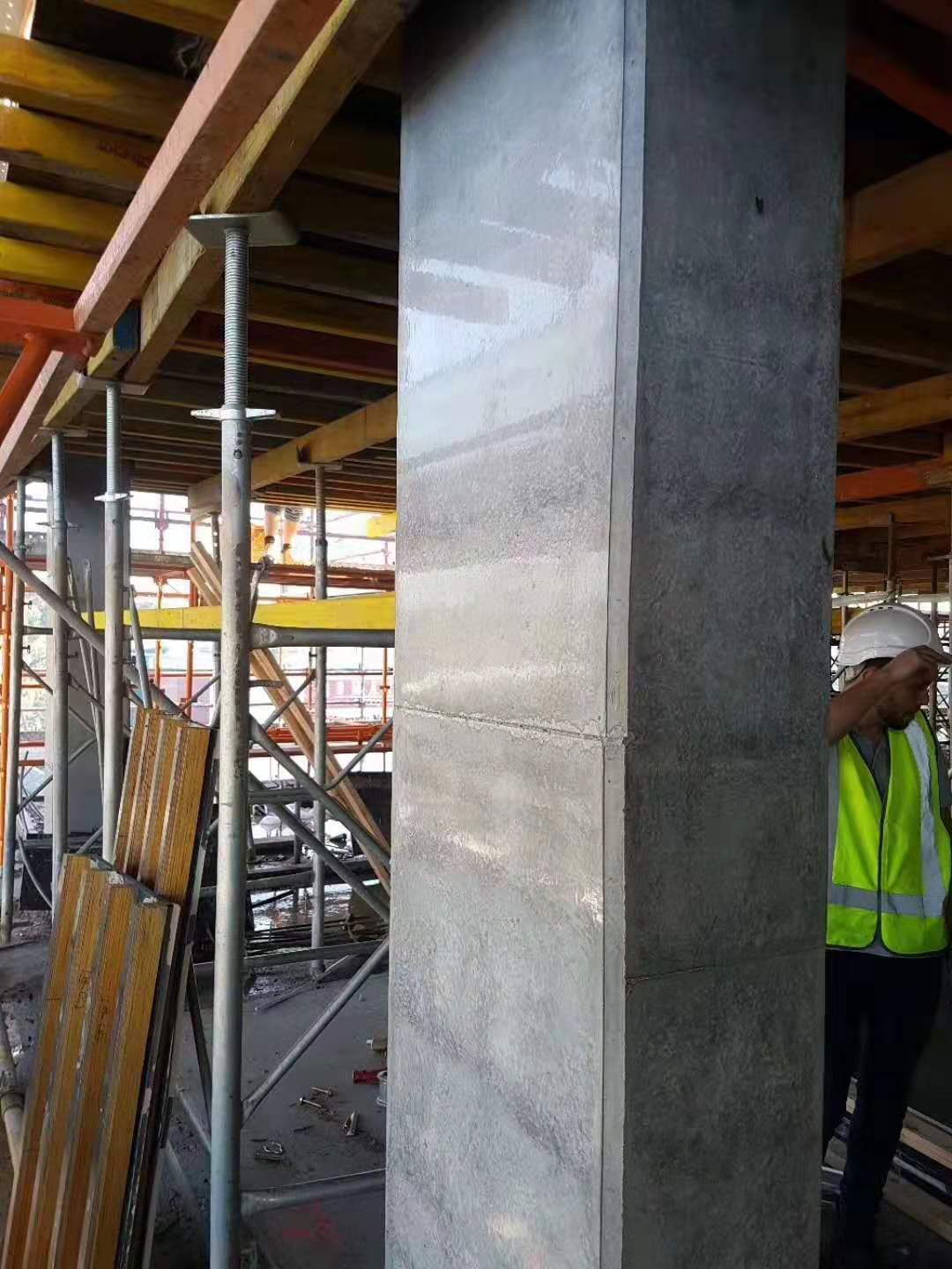 Abrazadera de columna de hormigón galvanizado de alta calidad para centro comercial