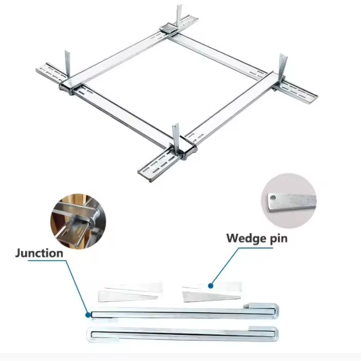 Encofrado de columna cuadrada de acero con abrazadera de viga de hormigón con revestimiento justo de hormigón arquitectónico ajustable a precio competitivo