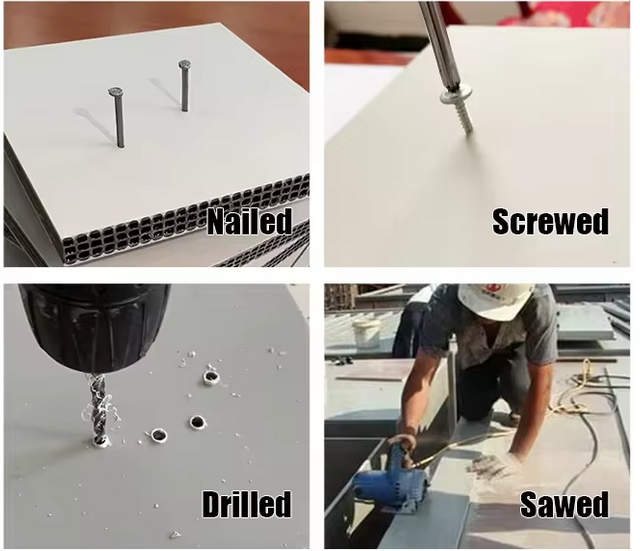 Tablero de plástico de encofrado hueco de Pp de precio barato de alta calidad