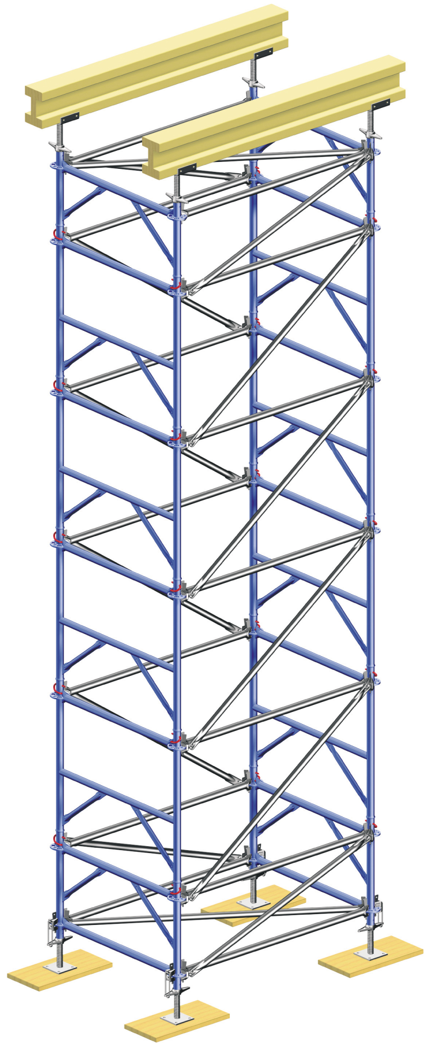 Sistemas de andamios de plataforma con marco de escalera de estilo de diseño moderno Zeemo