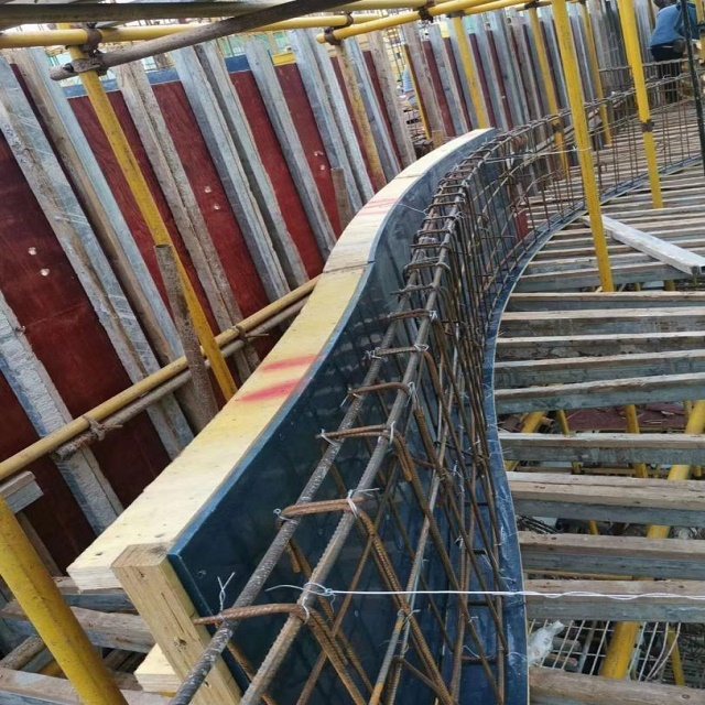 Encofrado de pared curvo de plantilla de construcción alienígena de nuevo diseño