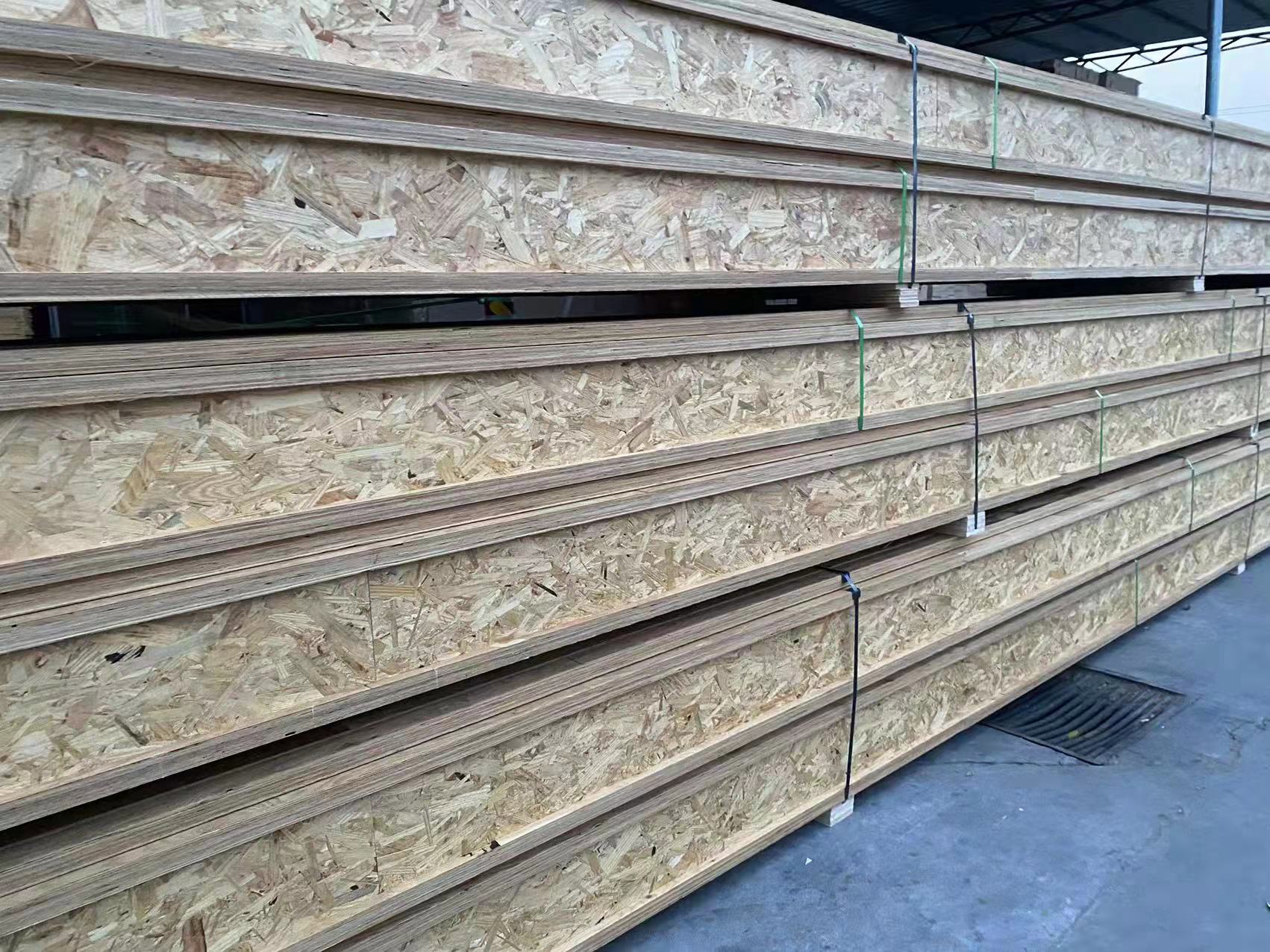 Zeemo Ecológico Vigas de madera ecológica I Vigas de techo de madera reciclada OSB de pino para construcción de viviendas Encofrado de bridas de nivel