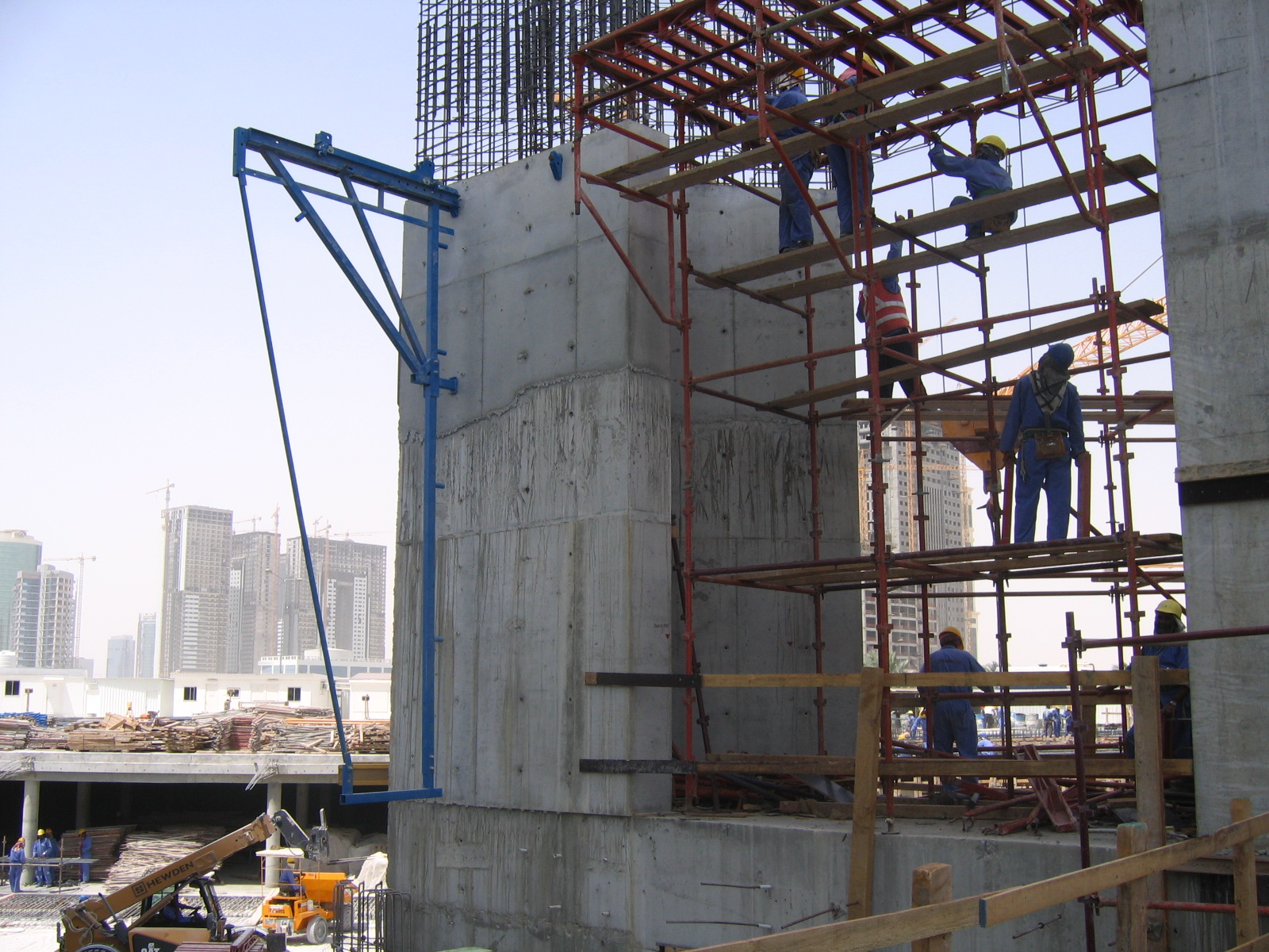 Encofrado de encofrado de muro Zeemo con encofrado de columna de madera contrachapada de hormigón