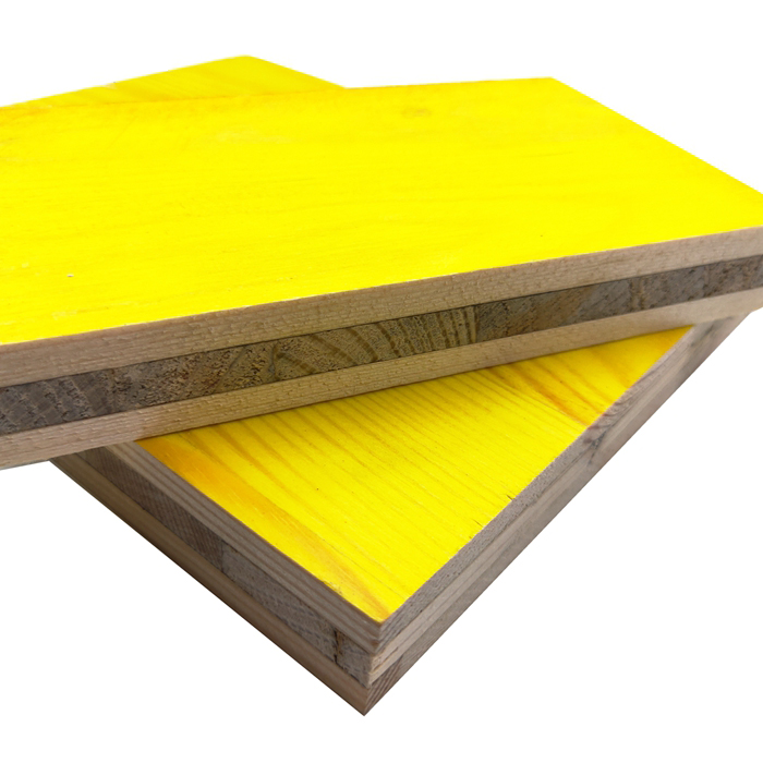 Tableros de madera contrachapada de encofrado amarillo de 3 capas DOKA Panel de encofrado de tres capas de 27 mm para construcción