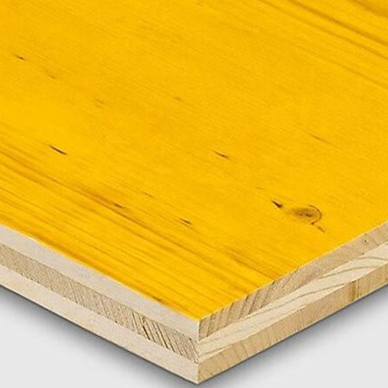 ZEEMO Paneles de tablero de tres capas impermeables de 21/27 mm Panel de encofrado amarillo de 3 capas para encofrado de hormigón