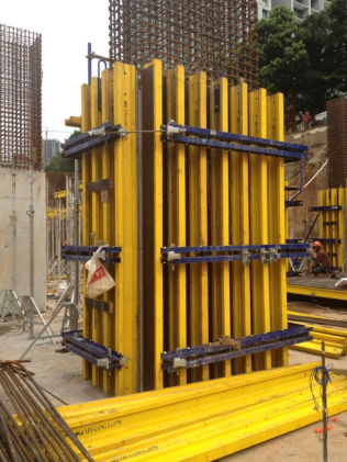 Encofrado de columna de hormigón ajustable con larguero de acero de viga ZEEMO H20 para construcción