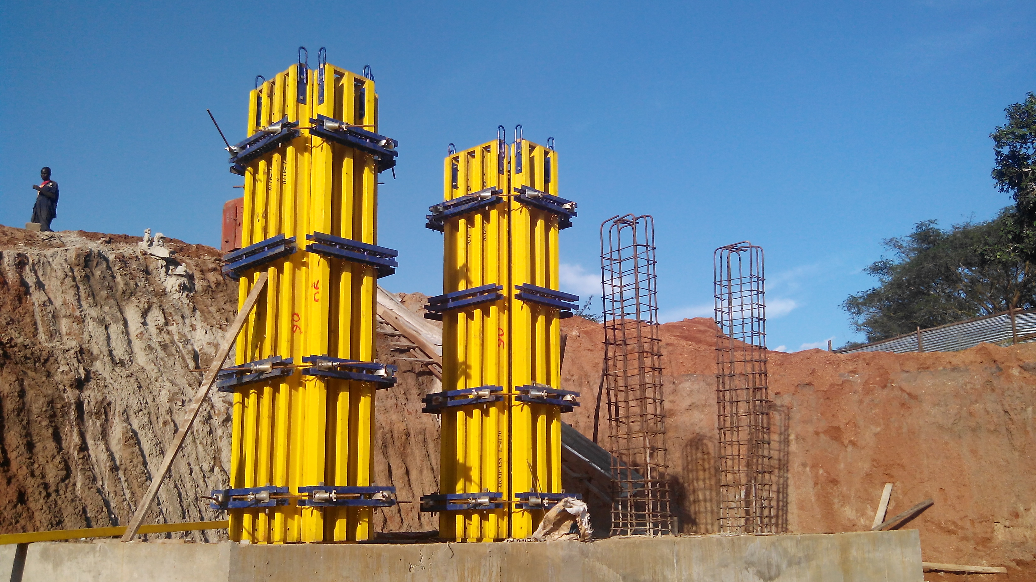 Columna y pared concretas de la forma euro ajustable del encofrado de vigas de acero para el proyecto industrial