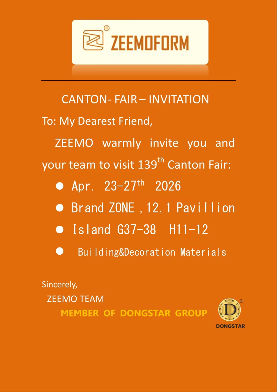 Invitación a la Feria de Cantón de Primavera de 2026