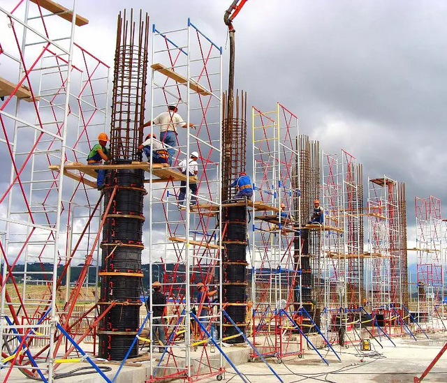 Encofrado de losa de plástico reutilizable, formas de mesa de plástico para losa de piso de concreto