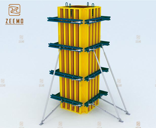 Sistema de encofrado de columnas de vigas de madera Zeemo para columnas de construcción