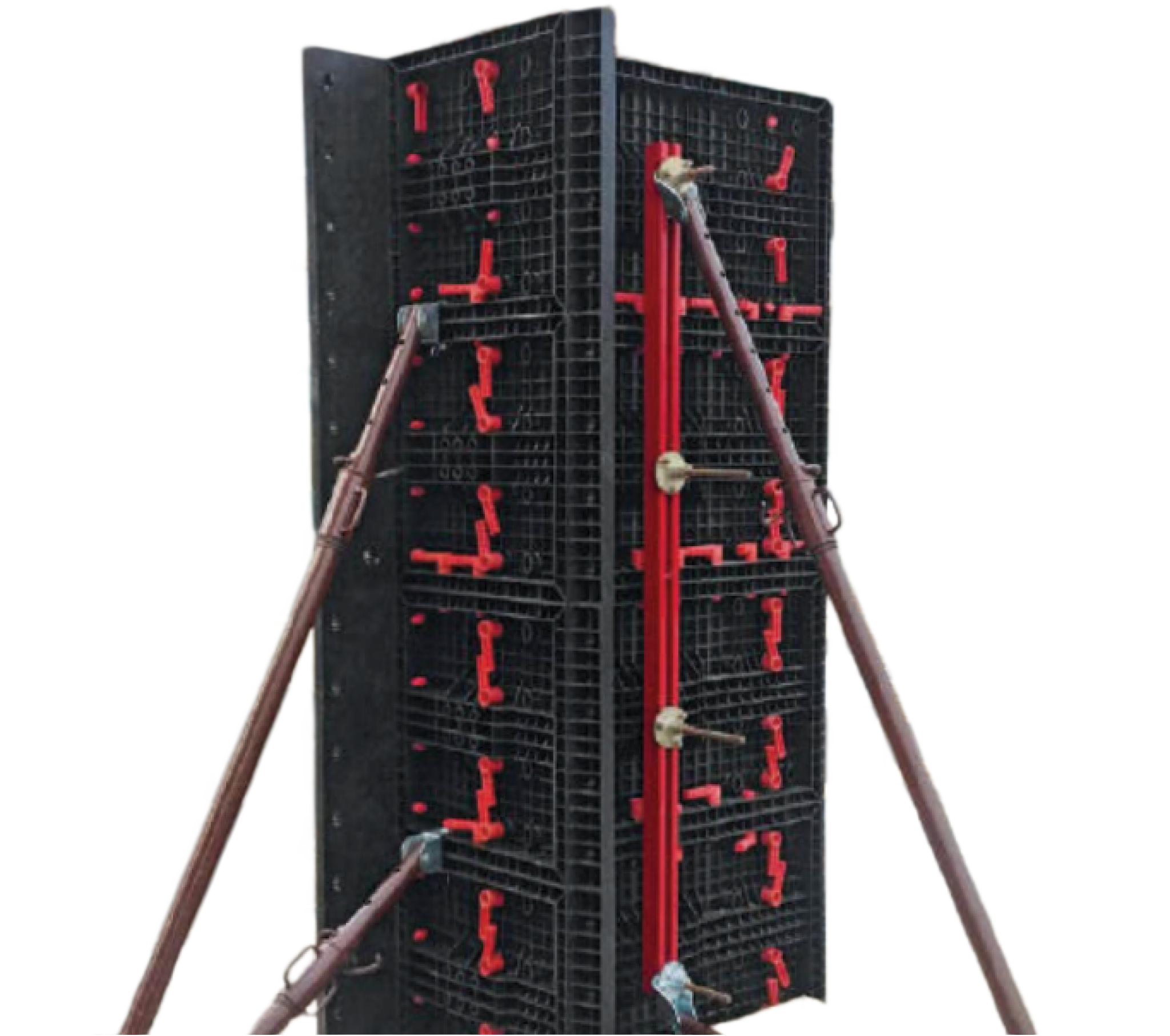 Conexi&oacute;n de paneles de encofrado modular ABS