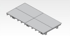 Paso 4 instalar paneles de madera contrachapada en encofrado de mesa H20