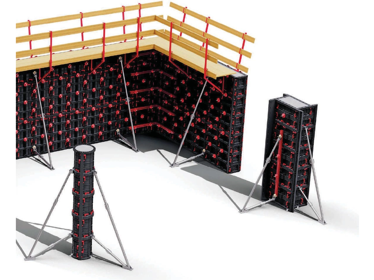 Por qué elegir el sistema de encofrado de plástico ABS: encofrado de hormigón ligero, reutilizable y modular