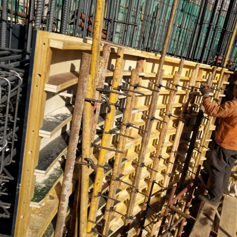 Encofrado de hormigón curvo reutilizable, encofrado de tratamiento de agua para tanque de agua, construcción de paredes circulares para piscinas