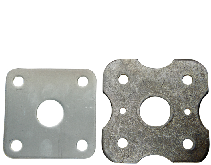Placa base de puntal de acero ajustable
