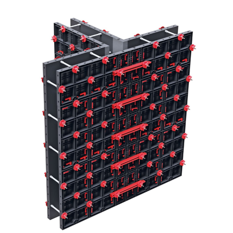 Sistema de encofrado modular de plástico ABS reutilizable para construcción de hormigón