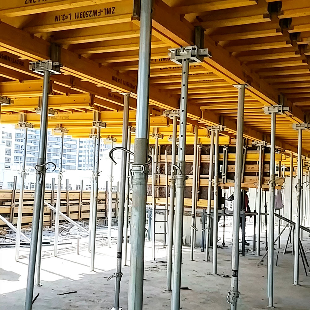 Sistema modular de encofrado de losa de construcción de gran altura, sistema de encofrado de mesa con vigas H20 para construcción de pisos de hormigón