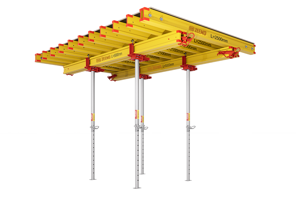 Sistema de encofrado de mesa ZEEMO H20 para la construcci&oacute;n de losas de hormig&oacute;n